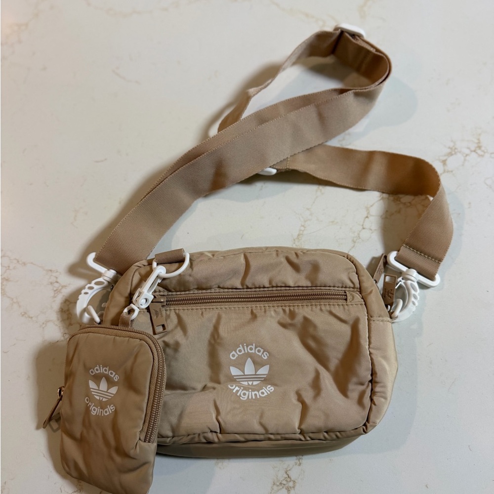 adidas Originals Tan Crossbody Bag with Detachable Pouch